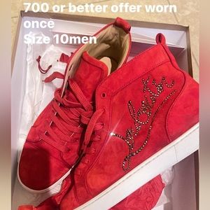 Size 10.5 all red Lou Bouton